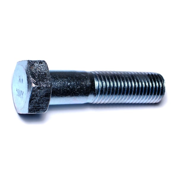 Midwest Fastener Grade 2, 1"-8 Hex Head Cap Screw, Zinc Plated Steel, 4 in L, 5 PK 53374 - main